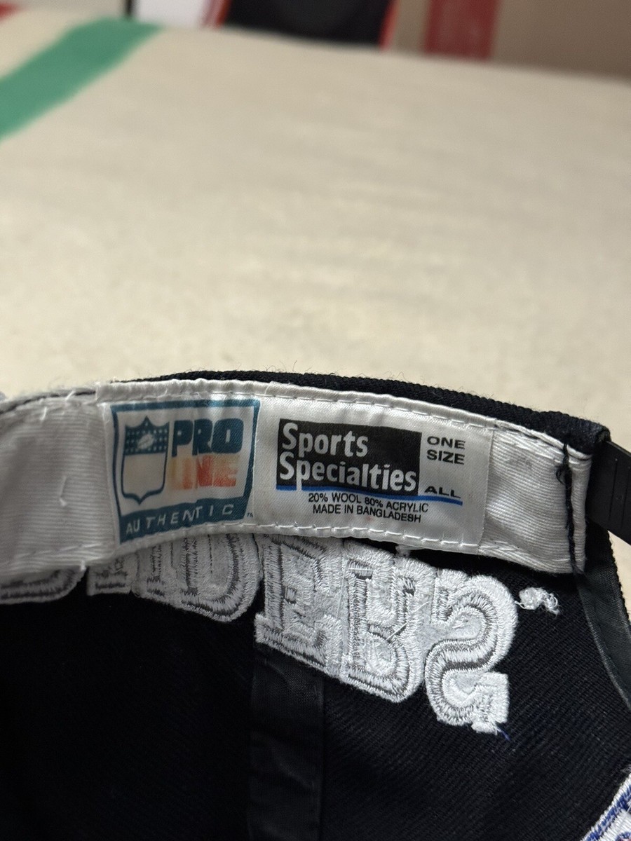 Vintage Sports Specialties LA Raiders Side Wave SnapBack Russell