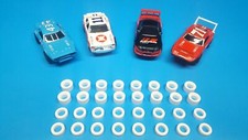 32 AFX Auto World X-Traction Silicone Slot Car Tires Rear Front Tune Up WHT C2