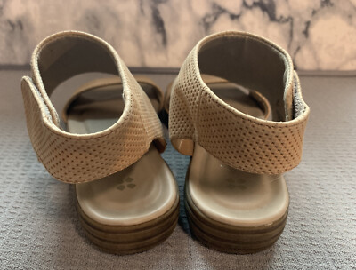 Sandale Gladiateur Naturalizer Fae En Cuir Taupe - Taille 6 US, Largeur B, Occasion Confortable