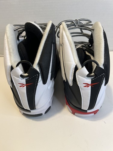 Reebok Men’s Size 12 The Blast Retro Basketball Shoes Black/White/Red GZ9519 - Picture 7 of 10