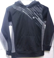 Champion Authentic Hoodie women's size 10/12 black and gray with kangaroo pouch