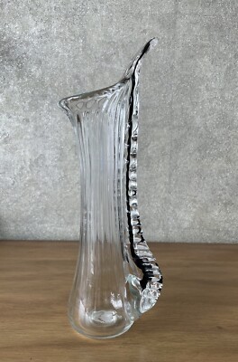 Art Deco Glass Vase Flower Vase Art Glass Handcrafted 31Cm High