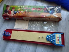 Vintage Yonezawa Toys Bowling Game Plastic and Tin Plate Made in Japan 60's 70's