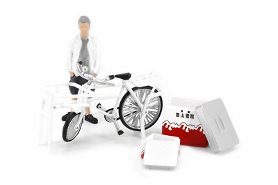Tiny City Ice Cast Fahrrad aus Druckguss Modell 1/35