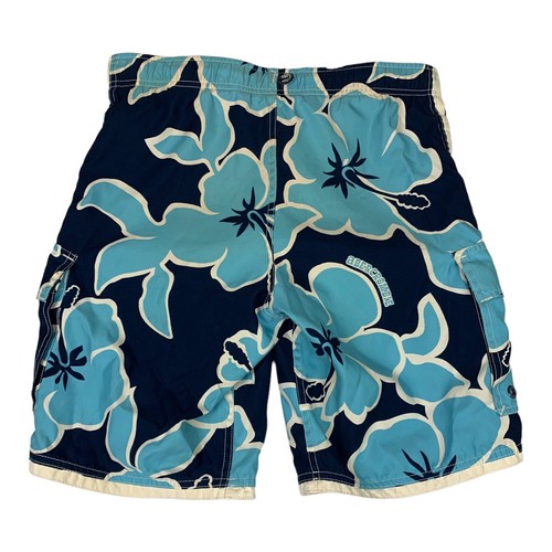 Abercrombie Board Shorts Youth Medium Blue Swim Trunks Pockets Surf Beach - Picture 2 of 7