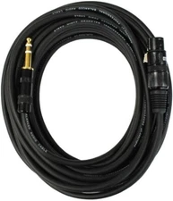 Audio2000'S C06025 25Ft XLR Female to Gold-Plated 1/4" TRS Balanced Cables - New