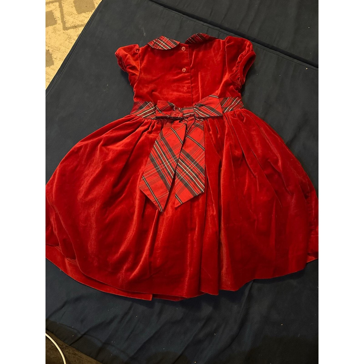Janie and Jack Holiday Traditions velvet christmas dress size