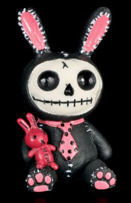 Furry Bones Figur - Black Bun Bun - Fun lustig Furrybones Skelett Hase