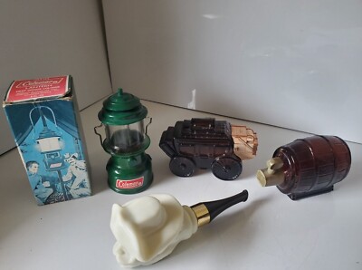 Avon Mens Cologne Bottles Vintage All Empty but one 3/4 full