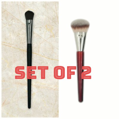  BK Beauty 109 Foundation Brush and BK Beauty A506 Concealer Brush(Set Of 2)