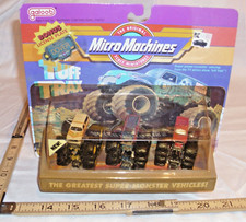 GALOOB MICRO MACHINES TUFF TRAX MONSTER TRUCKS 1 SET 1990 NEW ON CARD