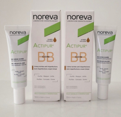 Noreva Actipur anti imperfections BB cream golden tinted duo 2x 30 ml