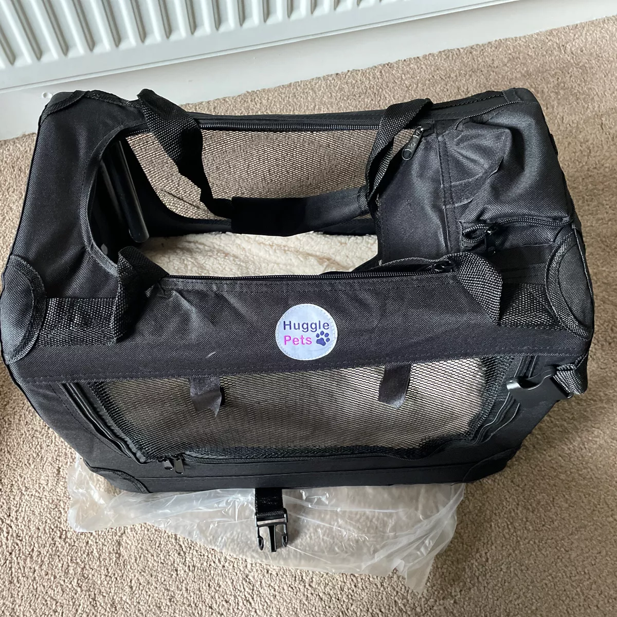Fabric pet top carrier small