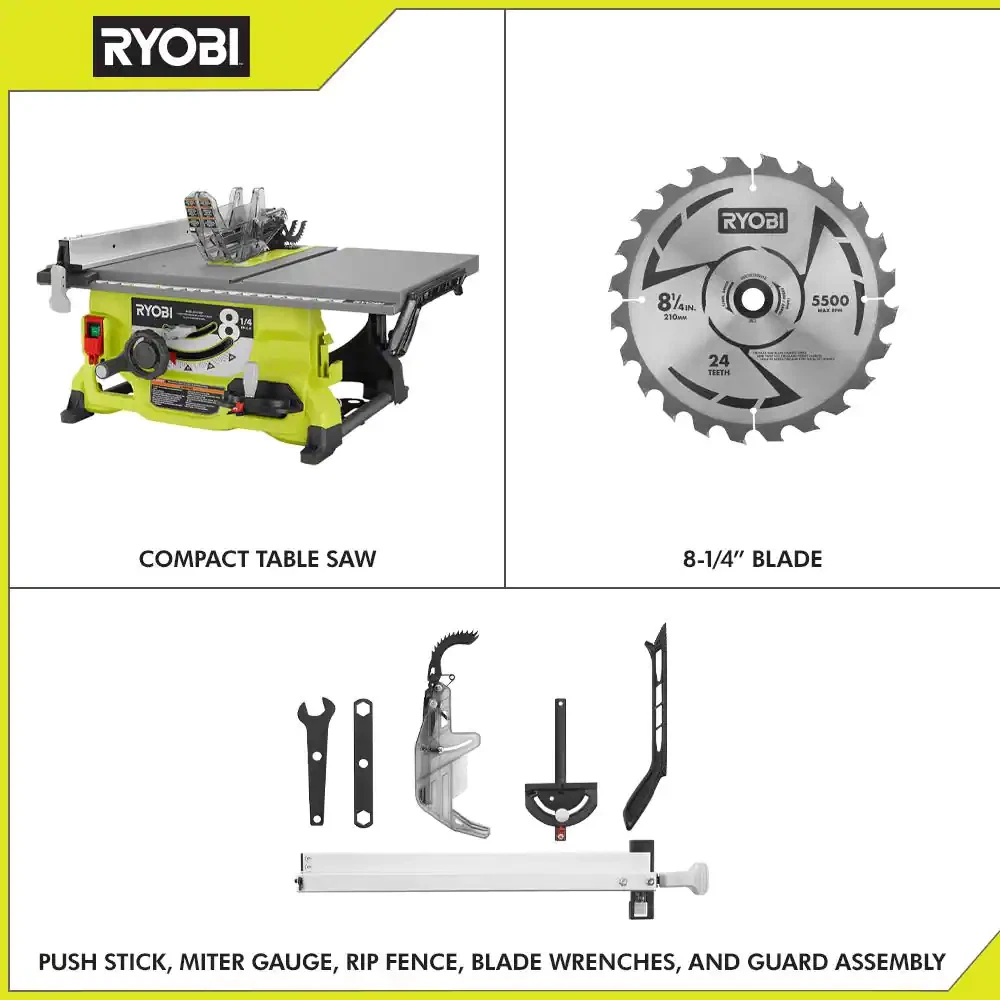 Ryobi compact online table saw