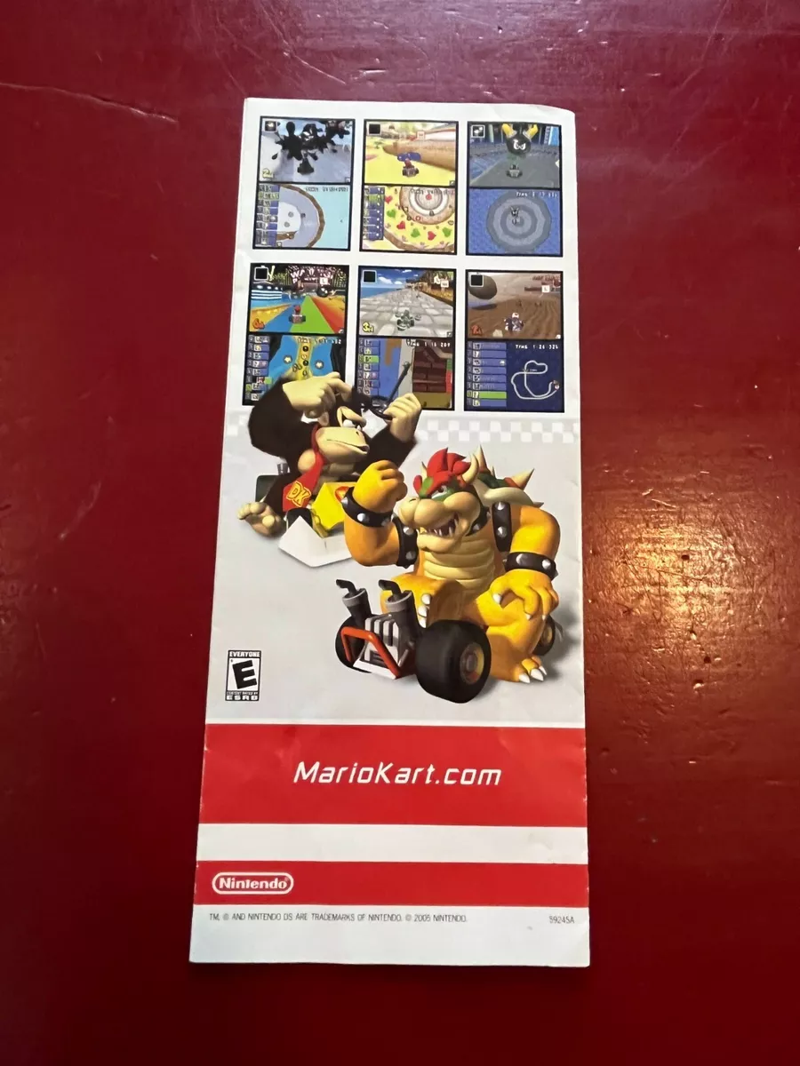 Mario Kart DS Pokémon Black and White NDS Club Nintendo Flyer AD Point Card