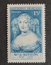 FRANCE 1950 TIMBRE 874 MME SEVIGNE célébrité française neuf** VF MNH STAMP