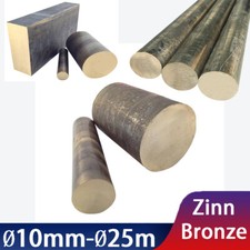 Zinn Bronze Rundstab Rundstange Vollmaterial Ø10~Ø25mm, Länge 300mm Lagerbronze