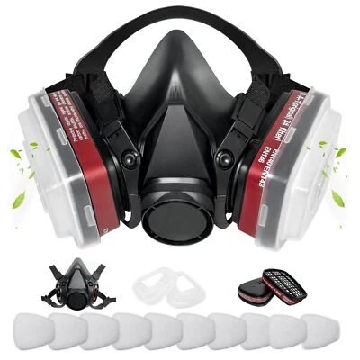 6200 Atemschutzmaske mit A1P1Filter Gasmaske Staubfilter für Lackieren Schleifen - Bild 1 von 4