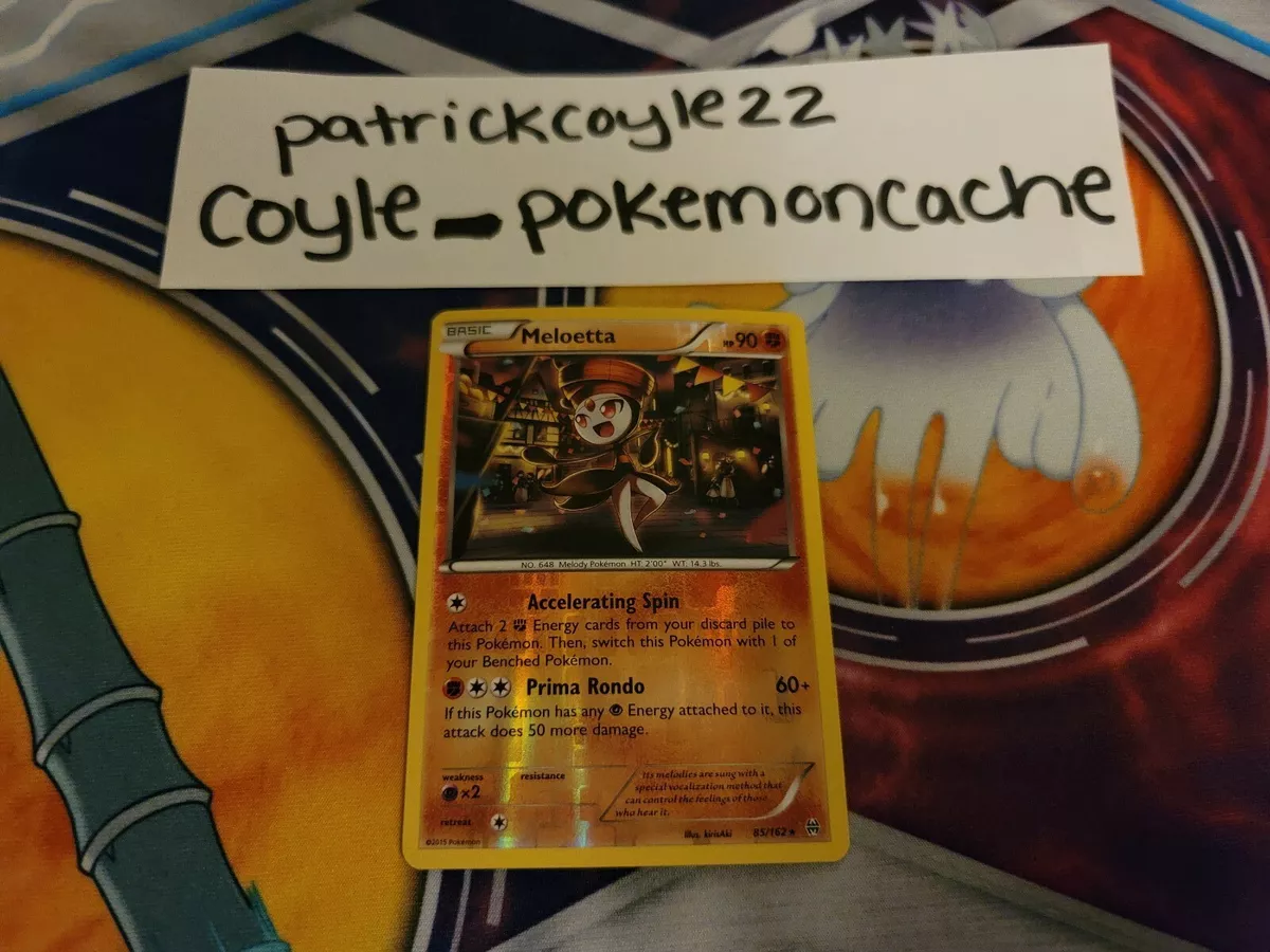 Mavin  Meloetta 85/162 XY: BREAKthrough Reverse Holo Rare NM