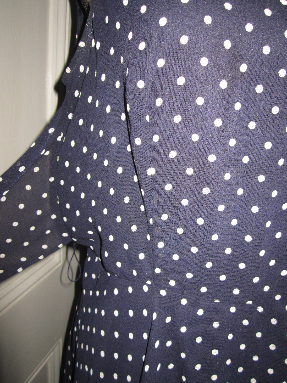 Joseph Ribkoff Navy and Off White Spotty Printed Culotte Trousers 222119 2229