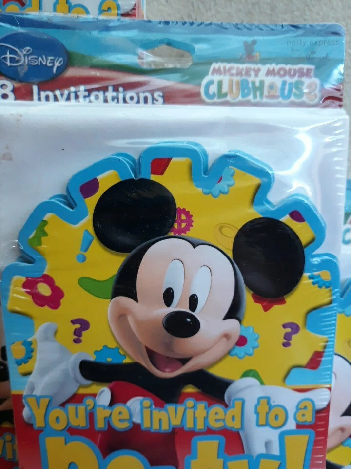Disney Hallmark Micky Mouse Birthday Invitations 8 Ct X4 Packs Brand New - Image 2 of 3