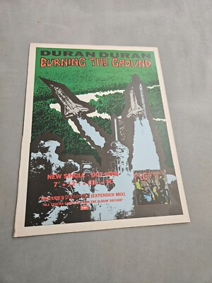 TPEEP162 MAGAZINWERBUNG 11X8'' DURAN DURAN - DEN BODEN VERBRENNEN 
