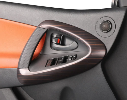 For 2006-2012 Toyota RAV4 Wood Grain Matte Interior Door Armrest Panel Cover - Foto 9 di 10
