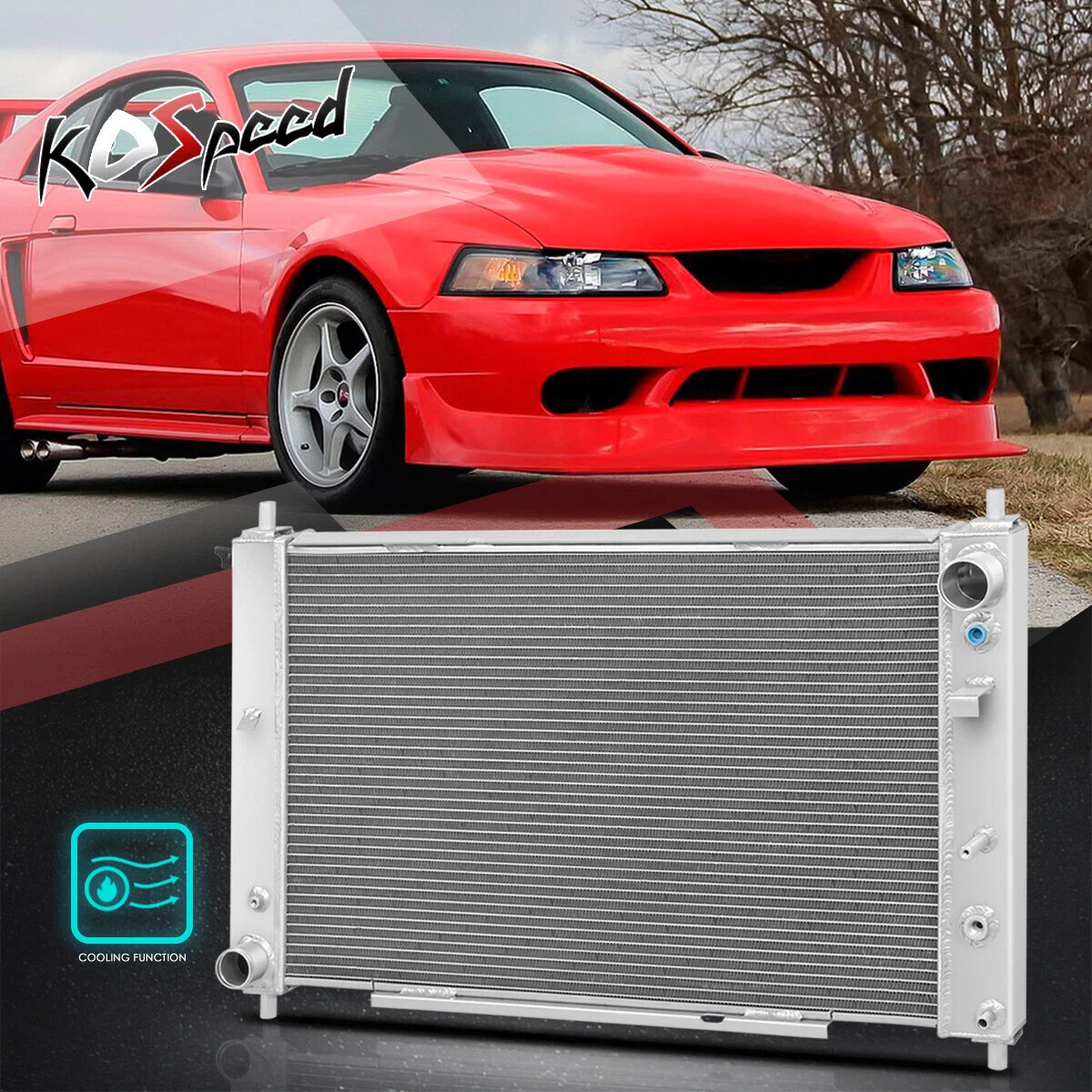 3-Row Core Aluminum Racing Radiator for 97-04 Ford Mustang GT/SVT 4.6/5.4  AT | eBay