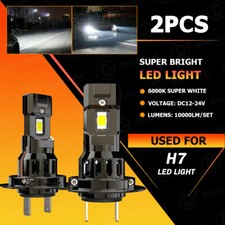 2x Super Bright H7 Led Headlight Kit High Low Beam Drl Bulbs 30000lm 6000k White