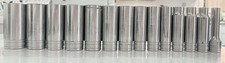Snap-on Tools 12 Drive 6-point Sae Deep Chrome Socket Set 14pcs Usa