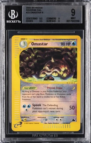 2003 SKYRIDGE REVERSE HOLO R #23 OMASTAR BGS 9