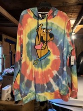 Scooby Doo Hoody Men  s XL Tie dye Color Brand New With Tags Attached