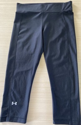 Under Armour HeatGear Compression Capri Leggings Black Size M Women