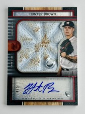 2023 Topps Museum Collection Hunter Brown MLB DEBUT Game-Used 3rd Base Auto /5 