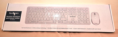 Sandstrøm SWLCSWH25 Kabelloses Tastatur & Maus Set