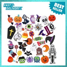 Halloween Iron On Patches Pack of 36 Embroidered Costume Decorations for