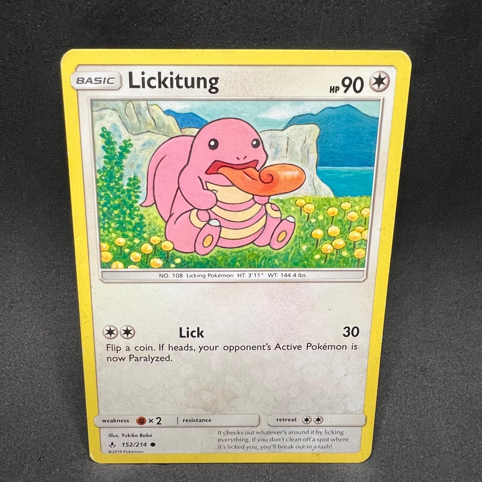 LICKITUNG 152/214 COMMON UNBROKEN BONDS POKEMON MP