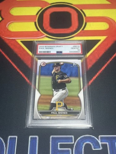 PSA 10 PAUL SKENES 1st 2023 Bowman Draft Paper PIRATES Rookie Card RC GEM MINT
