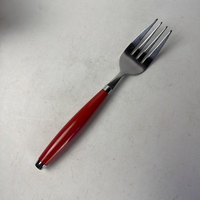 Cambridge Stainless Fiesta Scarlet Red Serving Fork 9-3/8  Fiestaware