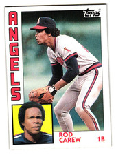 1984 - Topps Rod Carew #600 California Angels HOF