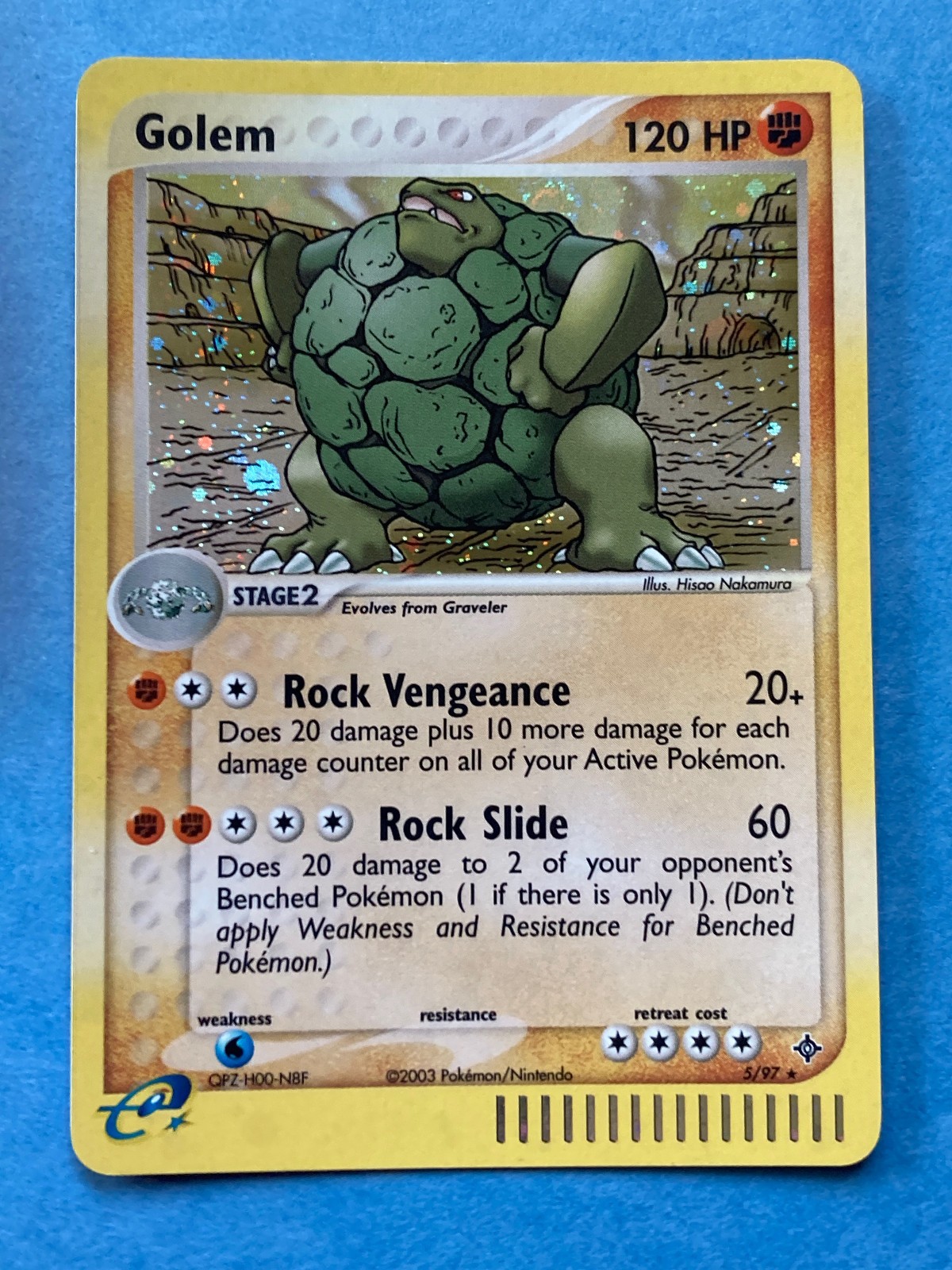 Pokemon eReader Holo Golem - EX Dragon – 5/97 – NM