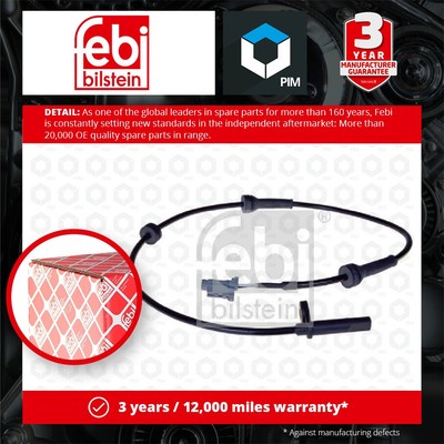 ABS Sensor fits NISSAN X-TRAIL T31 2.0D Front Left or Right 07 to 14 Wheel Speed