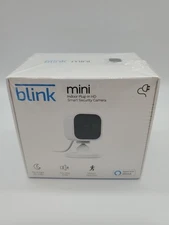 Blink Mini Compact indoor plug-in smart security camera 1080p HD SEALED