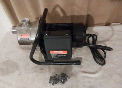 NEW, Vevor Shallow Well Sprinkler Pump Model ZX90001  AC115V 60Hz 1 HP