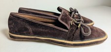 Vintage KEDS Grasshoppers Brown Velvet Sneakers Women's 7 S Velour Shoe 70s EUC
