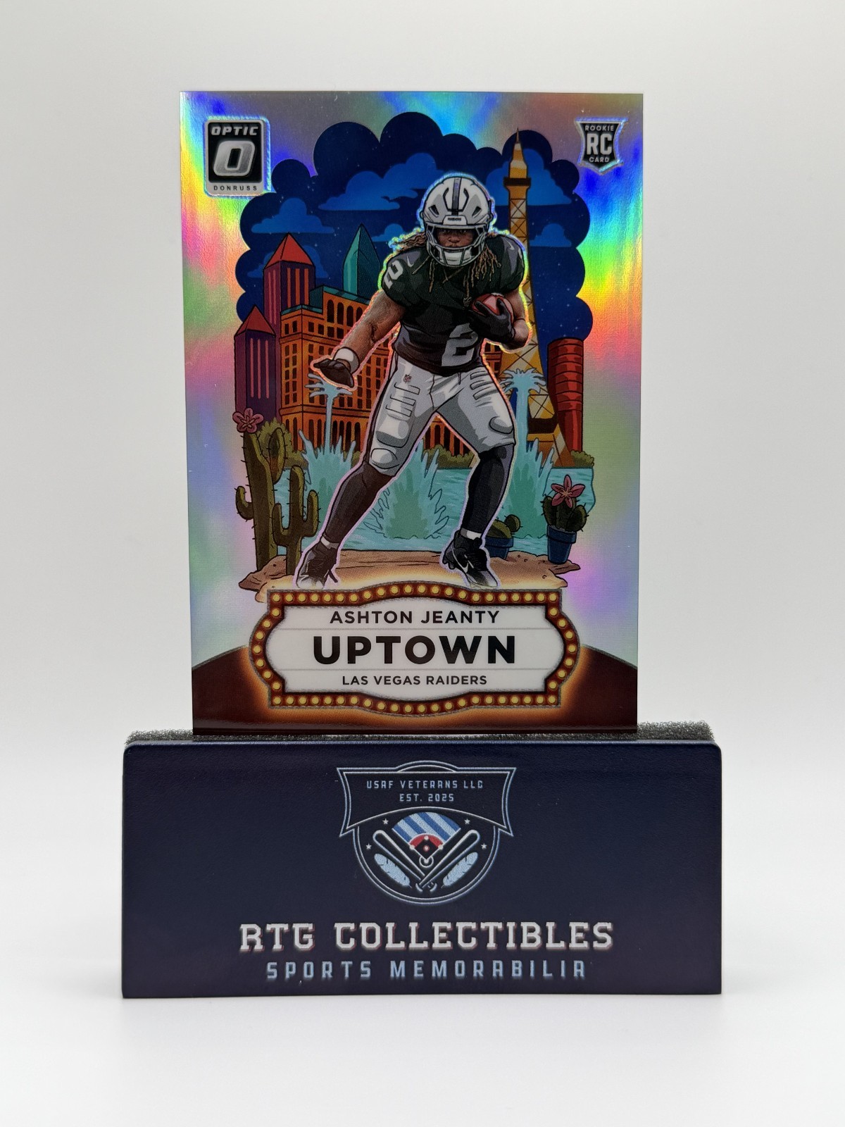 Ashton Jeanty (LV) #2 2025 Panini Donruss Optic Uptown (RC)