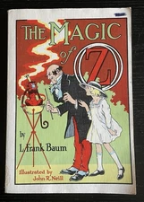 Vintage The Magic of Oz L Frank Baum Paperback Illustrated