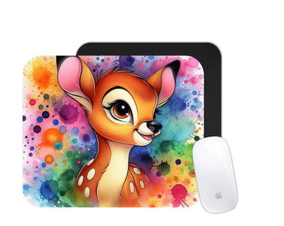 Baby Bambi Deer Cartoon Mouse Pad Laptop Computer Office Mat