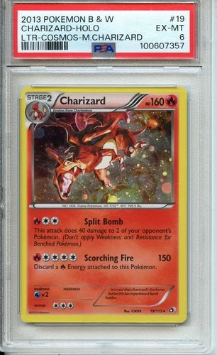 2013 TCG POKEMON B & W CHARIZARD LTR COSMOS CHARIZARD #19 PSA 6 HOLO