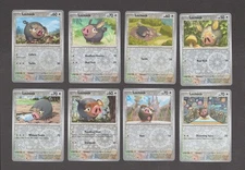 Lechonk Pokemon Card Collection Set of 8 English Cards All Reverse Holo NM SV